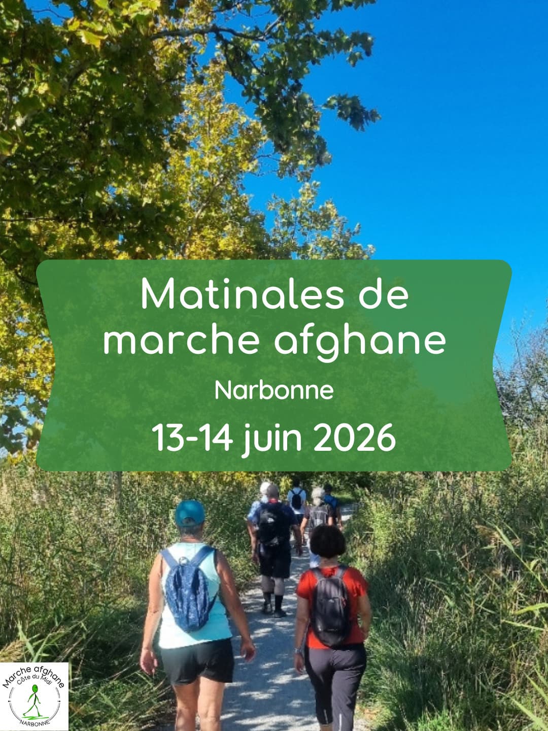 Découvrez la marche afghane à Narbonne : deux matinées pour marcher sans essoufflement et sans fatigue, grâce à la libération du souffle et la posture