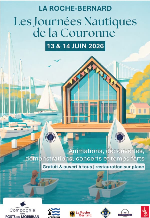 Stand "navigation durable" aux journées nautiques de la Couronne au port de La Roche Bernard