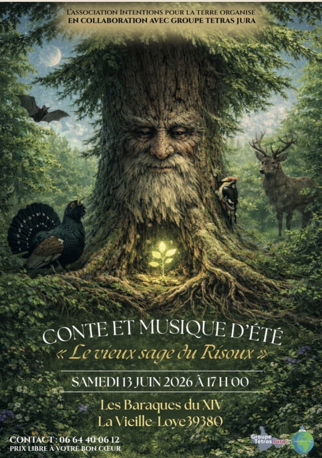 2 contes et musiques :Dans les yeux d’Una et le vieux sage du Risoux