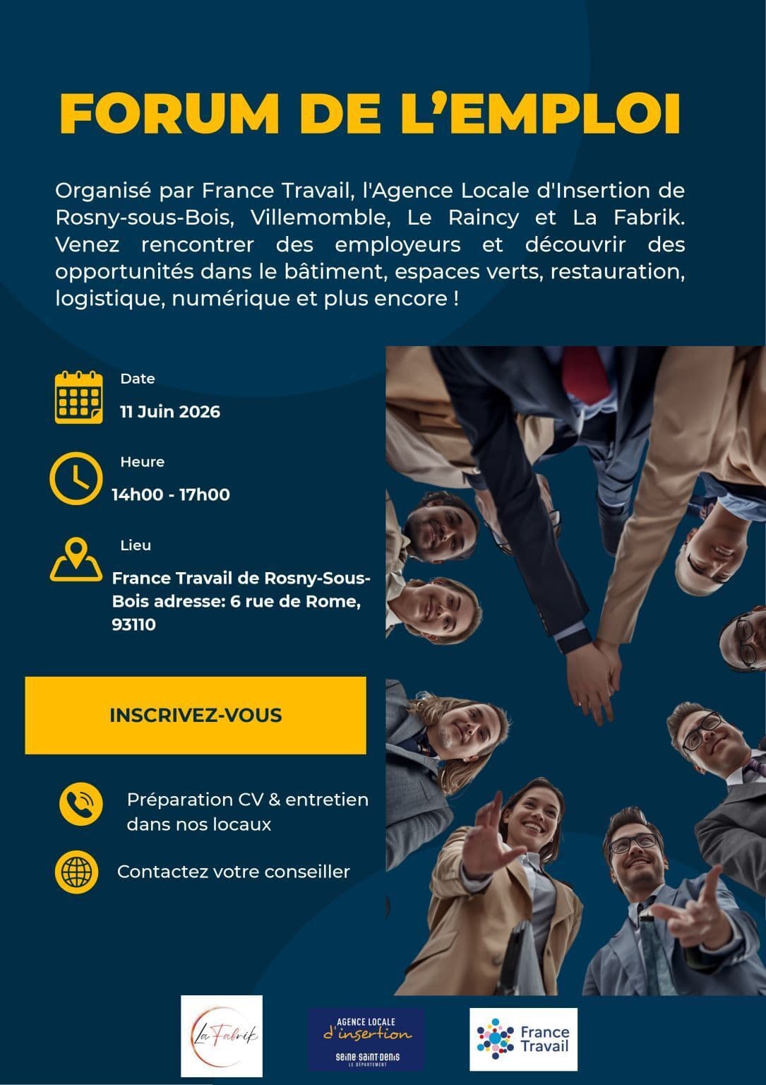 Forum IAE – Rosny-sous-Bois : un rendez-vous au service de l’insertion professionnelle !