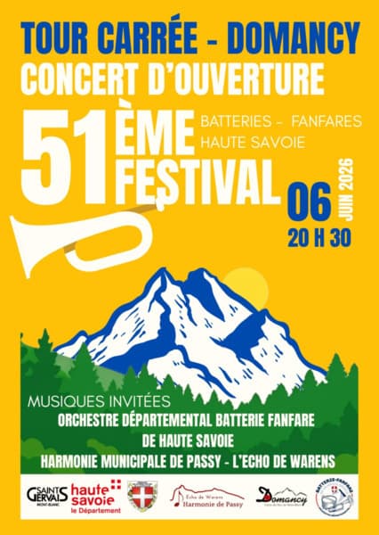 Concert d’ouverture du 51ᵉ Festival des Batteries-Fanfares de la Haute-Savoie