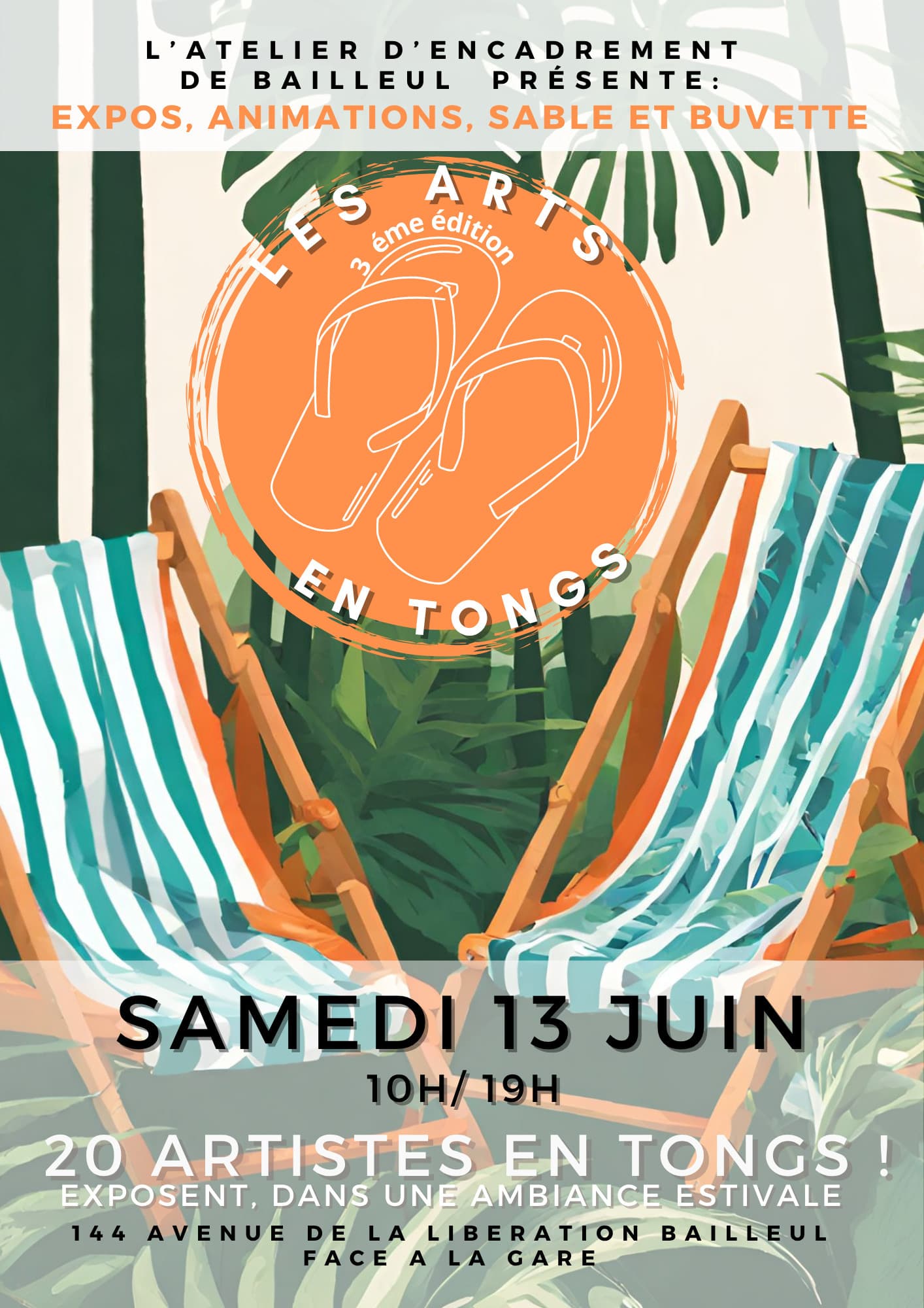 Les Arts en tongs, 3ème édition !
