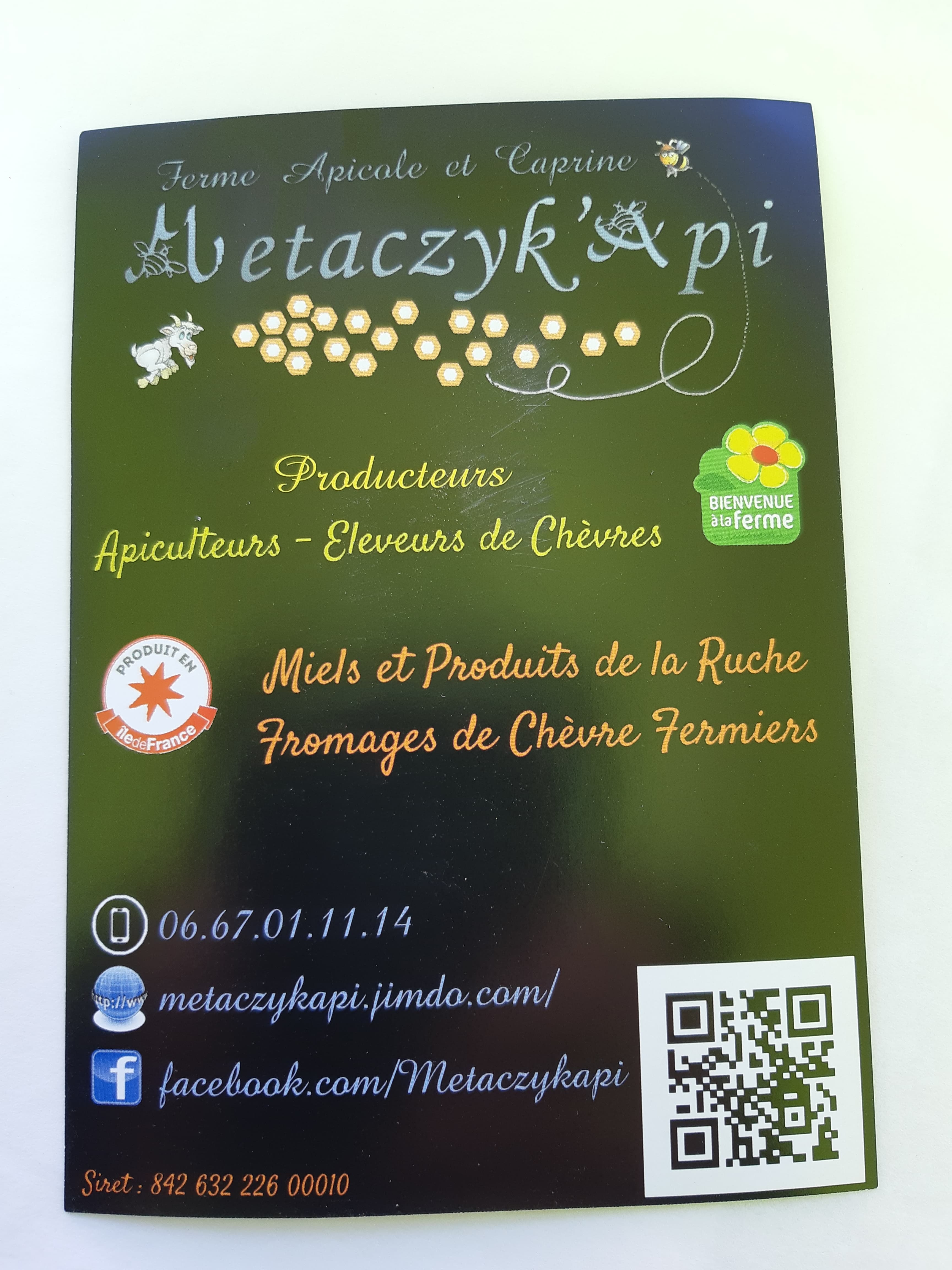 Vente de produits fermiers à la ferme