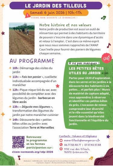 CIVAM Vachement dépaysant - Le jardin des Tilleuls