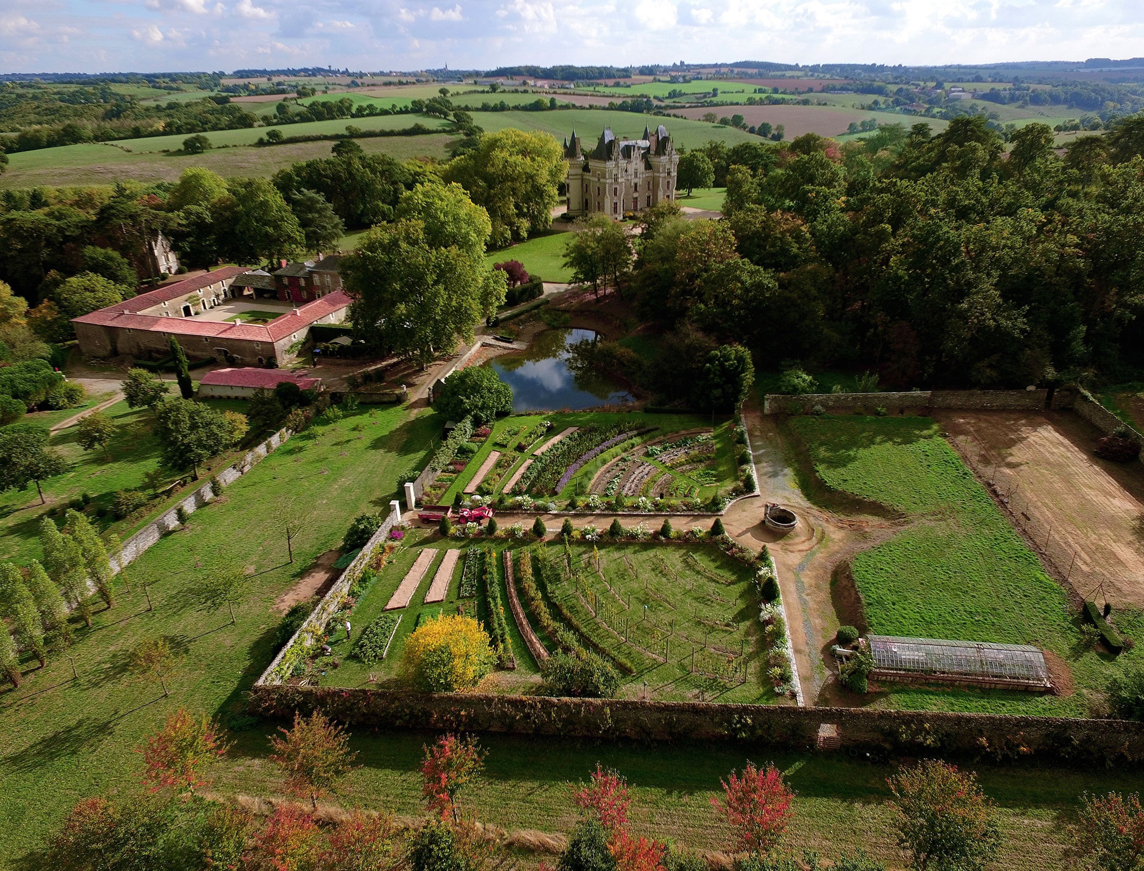 Visite du jardin du château de La Baronnière
