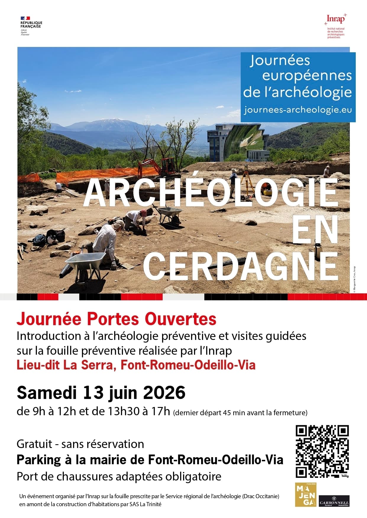Portes-Ouvertes chantier préventif Inrap de Font-Romeu