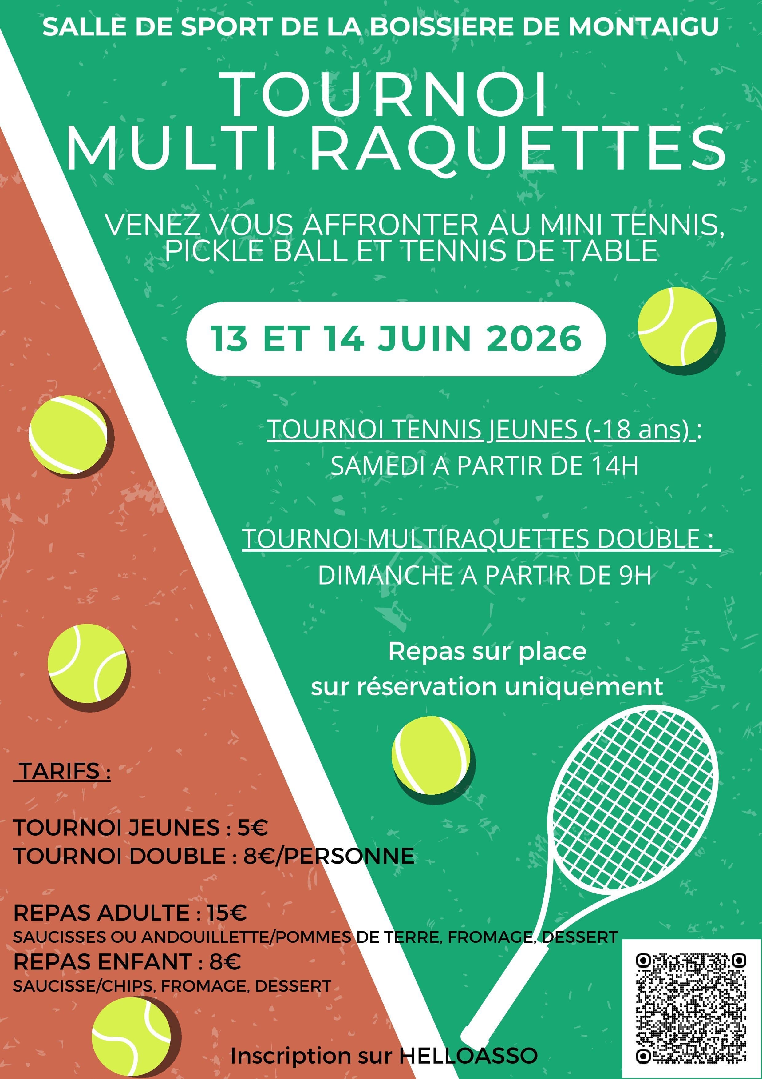 Club de Tennis - Tournoi multi raquettes 2026