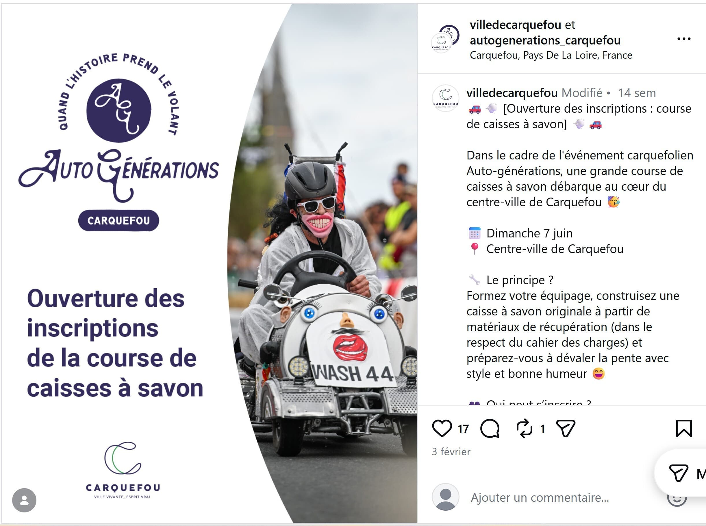 Course de caisses à savon