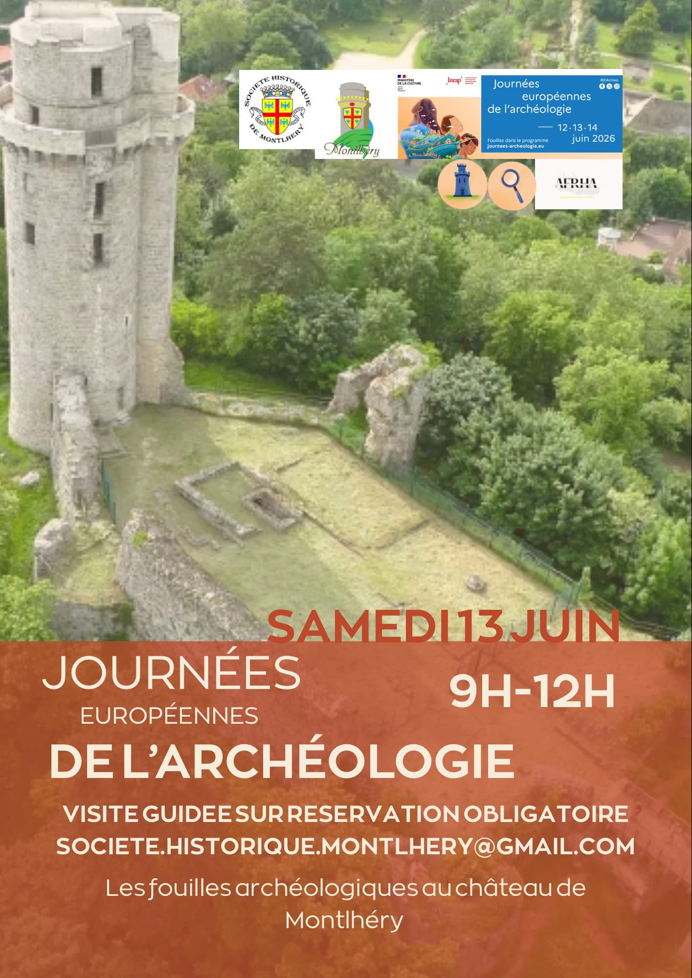 Les fouilles archéologiques au château de Montlhéry (91)