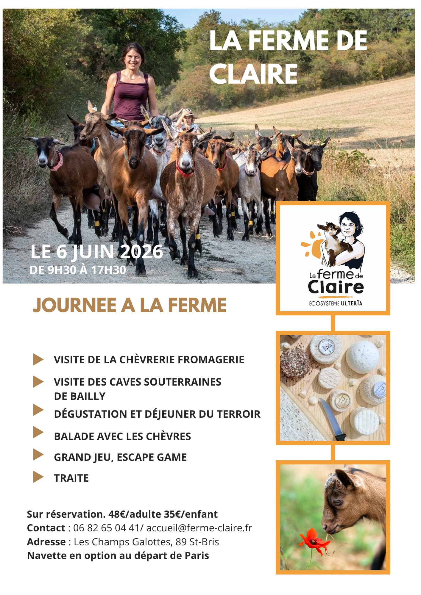 Une journée au milieu des chèvres à La Ferme de Claire