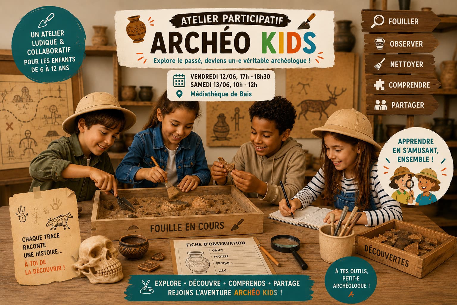Atelier Archéo Kids