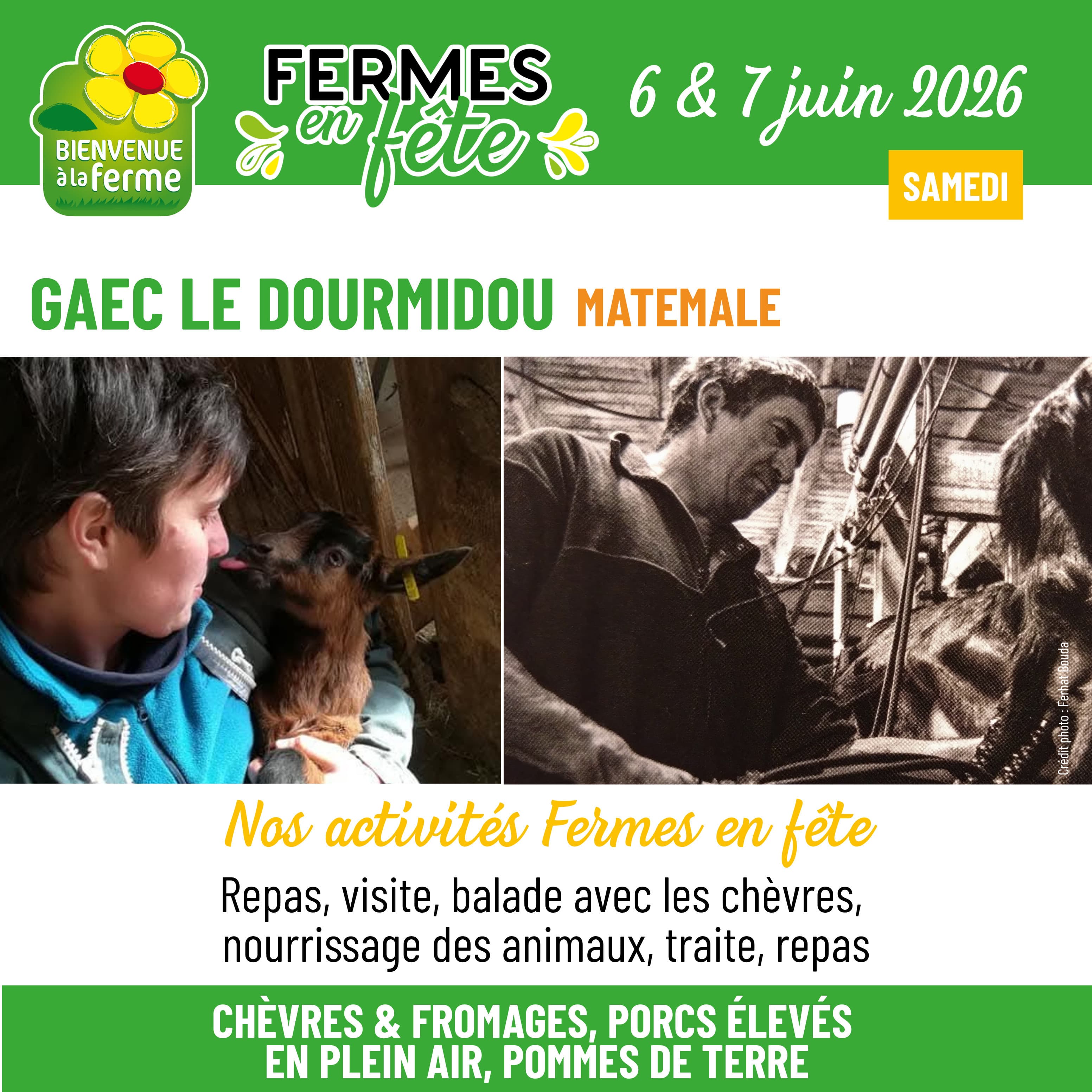 Fermes en Fête le 6&7 juin au GAEC LE DOURMIDOU