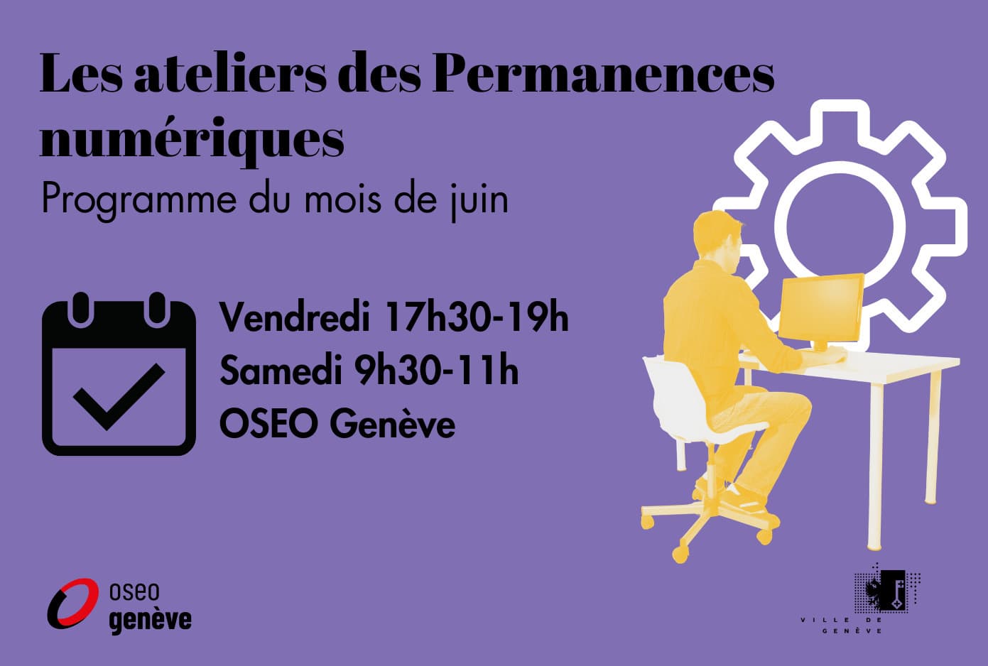 Ateliers numériques de juin - Permanence numérique Rive droite