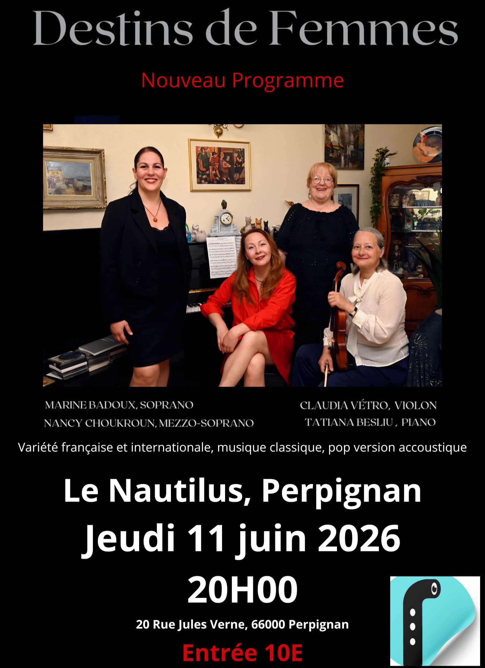 CONCERT « DESTINS DE FEMMES »