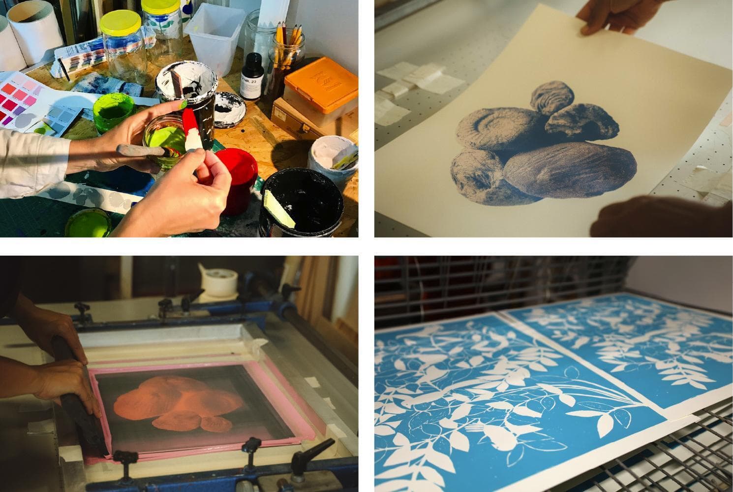 Atelier créatif sérigraphie - aquatique