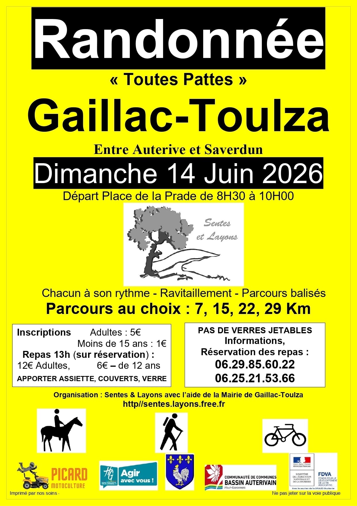 Randonnée annuelle " Toutes Pattes " de Gaillac Toulza