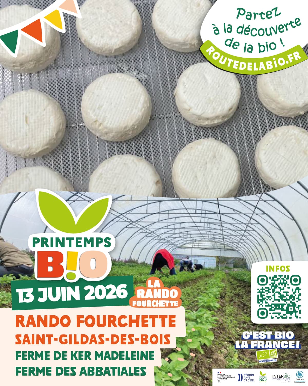 Rando fourchette - Boucle à St-Gildas-des-Bois - 10 km - Samedi 13 juin