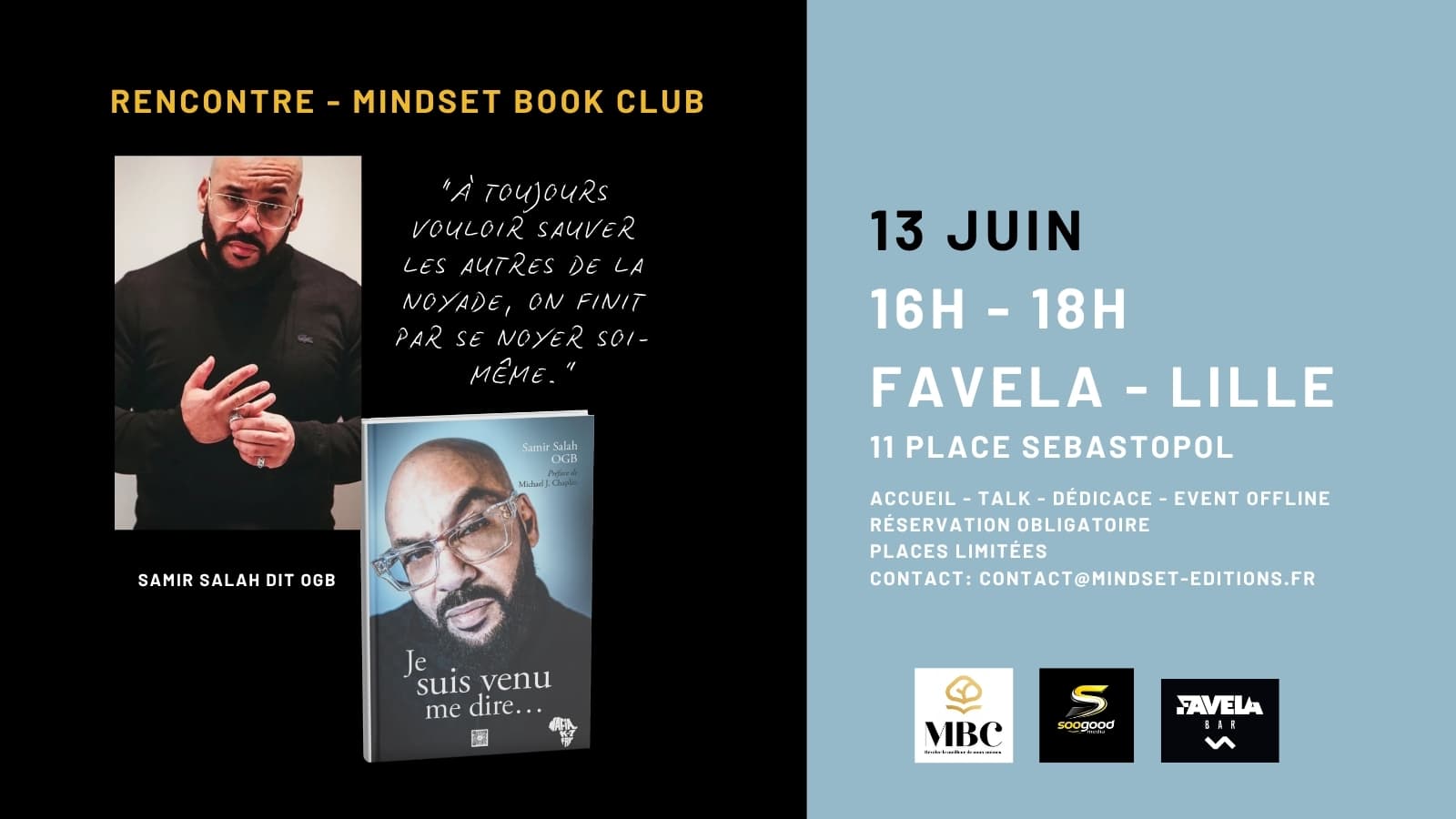 EN EXCLUSIVITÉ À LILLE — Rencontre avec OGB de la Mafia K'1 Fry - MINDSET BOOK CLUB