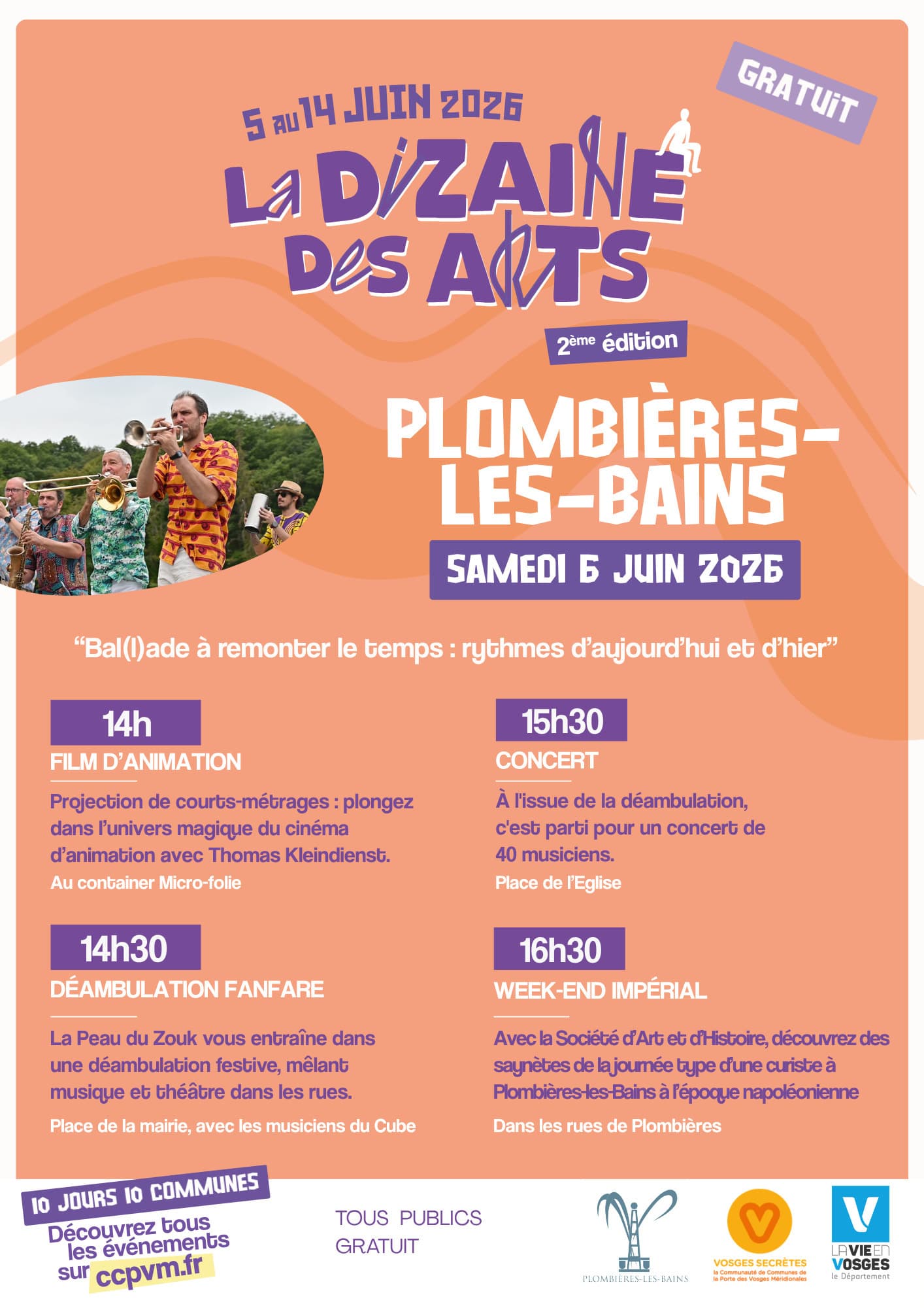BAL(L)ADE A REMONTER LE TEMPS, dans le cadre du Festival La Dizaine des Arts