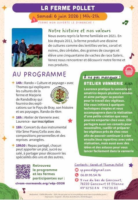 CIVAM Vachement dépaysant - La ferme Pollet